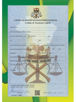 Certidão de Nascimento Espírita